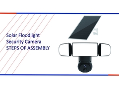 Ασύρματη ηλιακή κάμερα Floodlight 1500 Lumens 4MP 4G 3G Κυτταρική ηλιακή κάμερα ασφαλείας